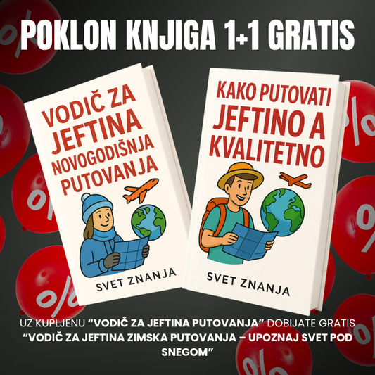 Paket knjiga: Jeftina Putovanja + Zimski Vodič (1+1 Gratis)